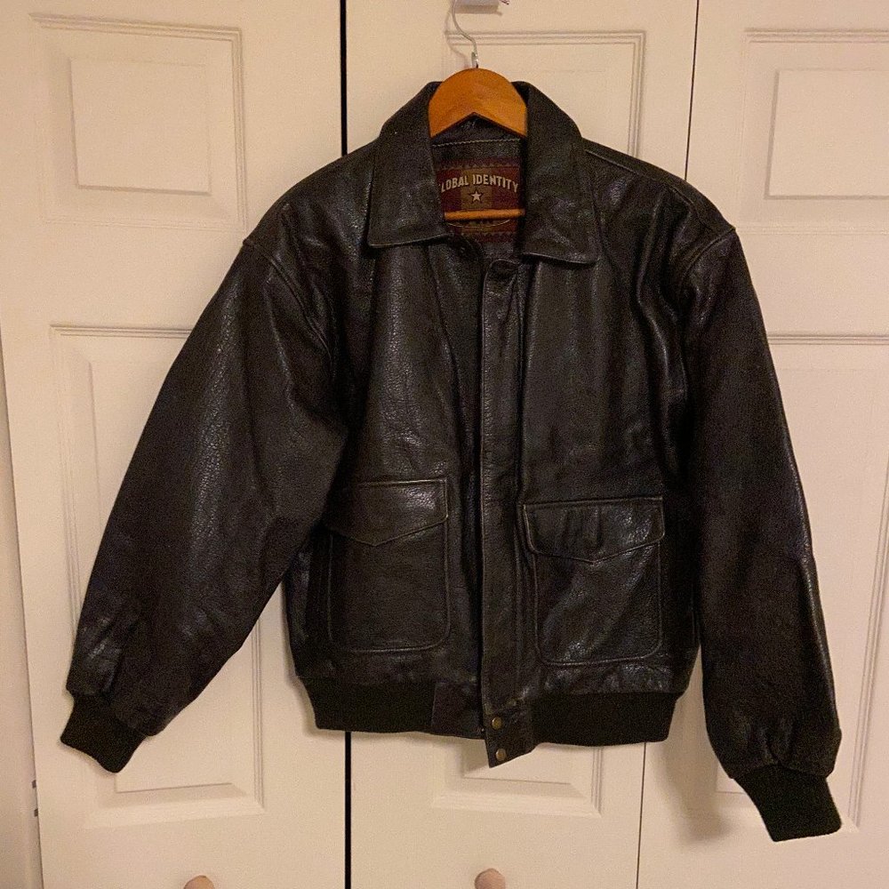 Men's G-111 Brown Men's Leather Bomber Jacket